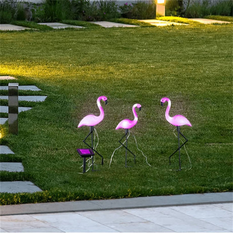 HI Solar LED Gartenleuchten Flamingo 3-tlg. - Place-X Shop
