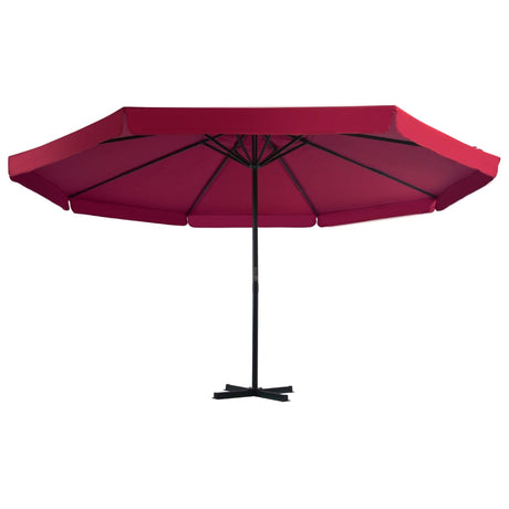Sonnenschirm mit Schirmständer Rot