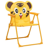 3-tlg. Garten-Bistro-Set für Kinder mit Sonnenschirm Gelb