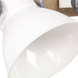 Wandlampe Industriestil Weiß 45x25 cm E27