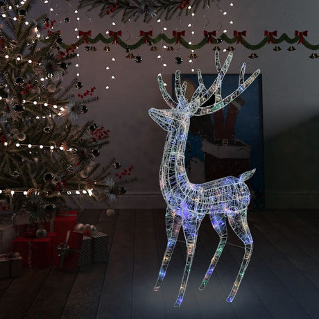LED-Rentier XXL Acryl Weihnachtsdeko 250 LED 180 cm Mehrfarbig - Place-X Shop