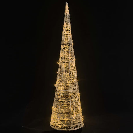 LED-Kegel Acryl Weihnachtsdeko Pyramide Warmweiß 120 cm - Place-X Shop