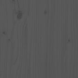 Massivholzbett Kiefer 140x200 cm Grau