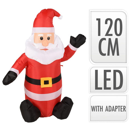 Ambiance LED Aufblasbarer Weihnachtsmann 120 cm - Place-X Shop