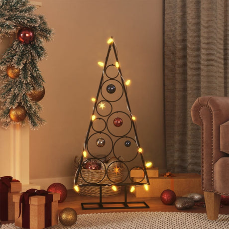 Metall-Weihnachtsbaum für Dekorationen Schwarz 90 cm - Place-X Shop