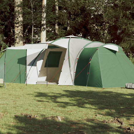 Campingzelt 12 Personen Grün 840x720x200 cm 185T Taft - Place-X Shop