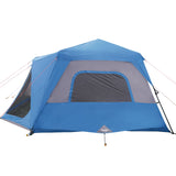 Campingzelt 10 Personen Blau 443x437x229 cm - Place-X Shop