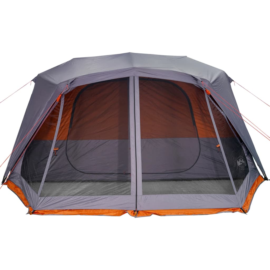 Campingzelt 10 Personen Grau und Orange 443x437x229 cm - Place-X Shop