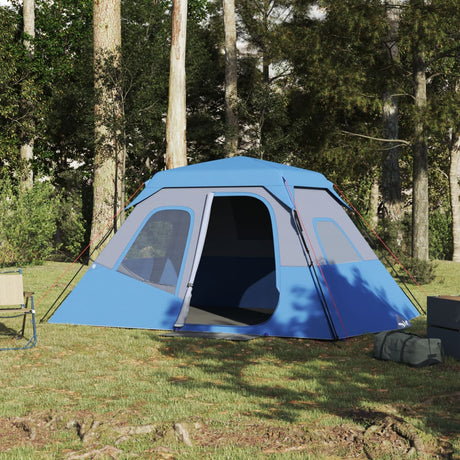 Campingzelt 6 Personen Blau 344x282x192 cm - Place-X Shop