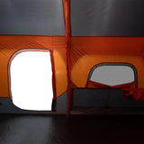 Campingzelt 9 Personen Grau und Orange 441x288x217 cm - Place-X Shop