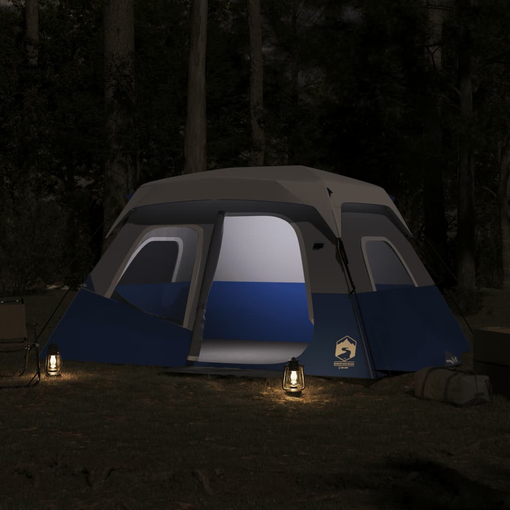 Campingzelt mit LED Blau 344x282x212 cm - Place-X Shop