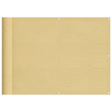 Balkonsichtschutz Sandfarben 75x500 cm 100 % Polyester-Oxford - Place-X Shop