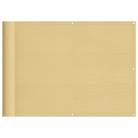 Balkonsichtschutz Sandfarben 75x700 cm 100 % Polyester-Oxford - Place-X Shop
