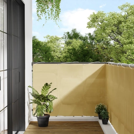 Balkon-Sichtschutz Sandfarben 120x400 cm 100% Polyester-Oxford - Place-X Shop
