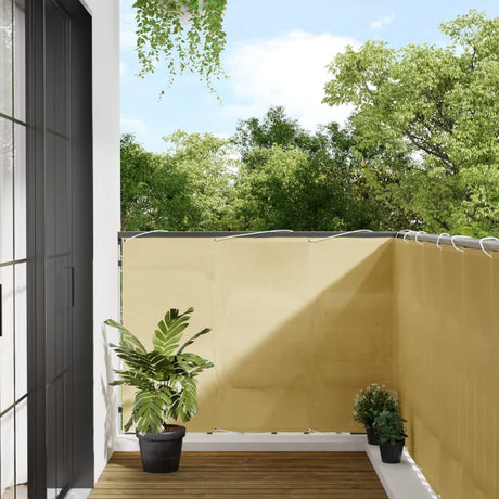 Balkon-Sichtschutz Sandfarben 120x500 cm 100% Polyester-Oxford - Place-X Shop