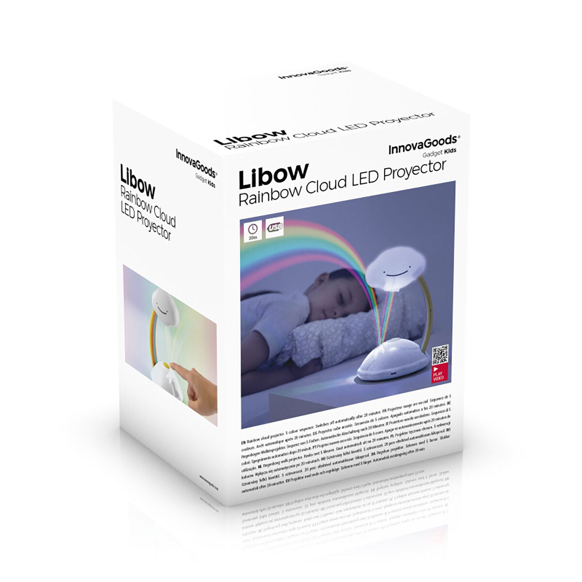 LED-Projektor Regenbogen Wolken Libow InnovaGoods