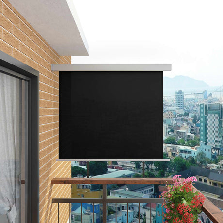Balkon-Seitenmarkise Multifunktional 150x200 cm Schwarz - Xcelerate Your Shopping - Place-X Shop