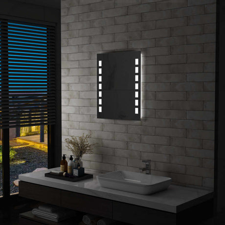 Badezimmer-Wandspiegel mit LEDs 50x60 cm - Place-X Shop