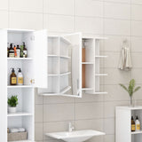Bad-Spiegelschrank Weiß 80x20,5x64 cm Holzwerkstoff - Place-X Shop