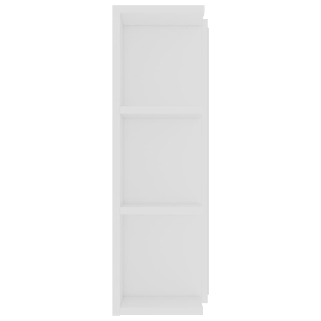 Bad-Spiegelschrank Weiß 80x20,5x64 cm Holzwerkstoff - Place-X Shop
