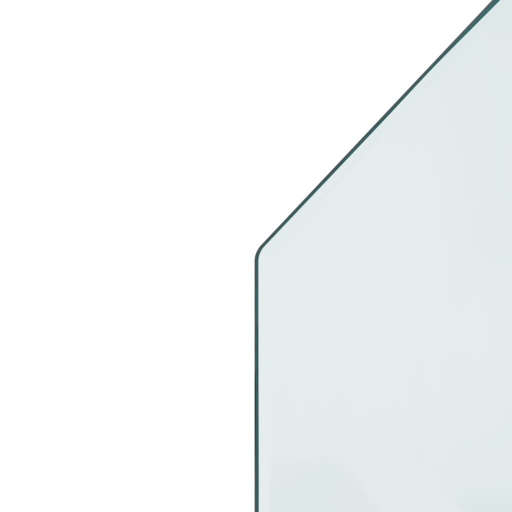 Kaminofen Glasplatte Sechseck 80x50 cm - Place-X Shop