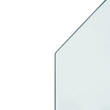 Kaminofen Glasplatte Sechseck 80x60 cm - Place-X Shop
