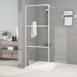 Duschwand für Begehbare Dusche Weiß 80x195 cm ESG-Klarglas - Place-X Shop