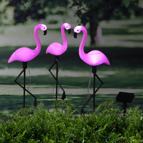 HI Solar LED Gartenleuchten Flamingo 3-tlg. - Place-X Shop