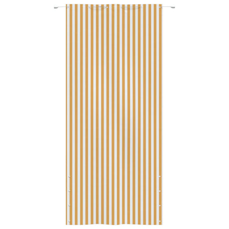 Balkon-Sichtschutz Gelb und Weiß 120x240 cm Oxford-Gewebe