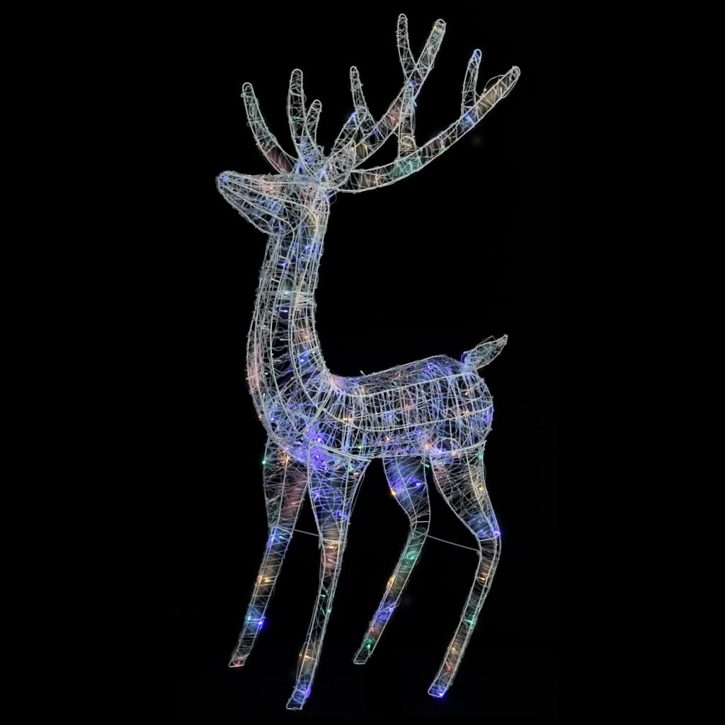 LED-Rentier XXL Acryl Weihnachtsdeko 250 LED 180 cm Mehrfarbig - Place-X Shop