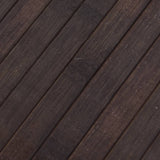 Teppich Rechteckig Dunkelbraun 60x100 cm Bambus