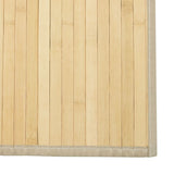 Teppich Rechteckig Hell Natur 60x300 cm Bambus