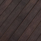 Teppich Rechteckig Dunkelbraun 70x100 cm Bambus
