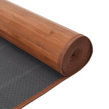 Teppich Rechteckig Braun 70x400 cm Bambus