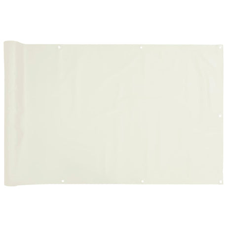 Garten-Sichtschutz Weiß 500x75 cm PVC