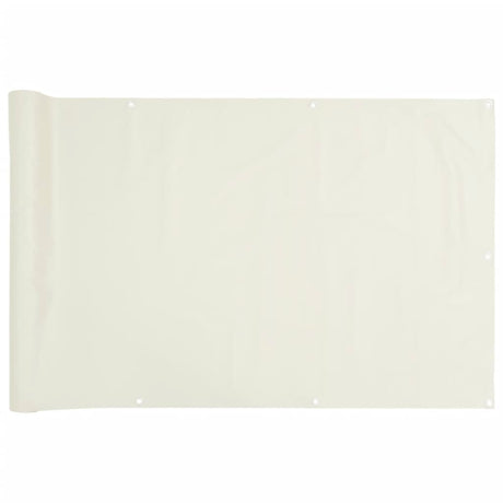 Garten-Sichtschutz Weiß 700x75 cm PVC