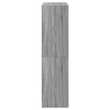 Highboard mit Türen Grau Sonoma 68x37x142 cm Holzwerkstoff