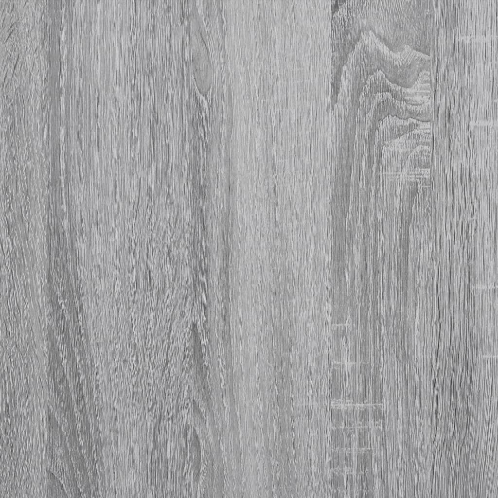 Highboard mit Türen Grau Sonoma 68x37x142 cm Holzwerkstoff