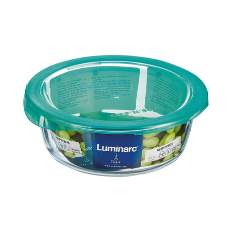 Runde Lunchbox mit Deckel Luminarc Keep'n Lagon 920 ml 15,6 x 6,6 cm türkis Glas (6 Stück)