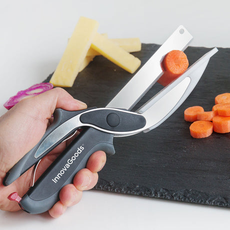 Scherenmesser mit integriertem Mini-Schneidebrett Scible InnovaGoods - Place-X Shop