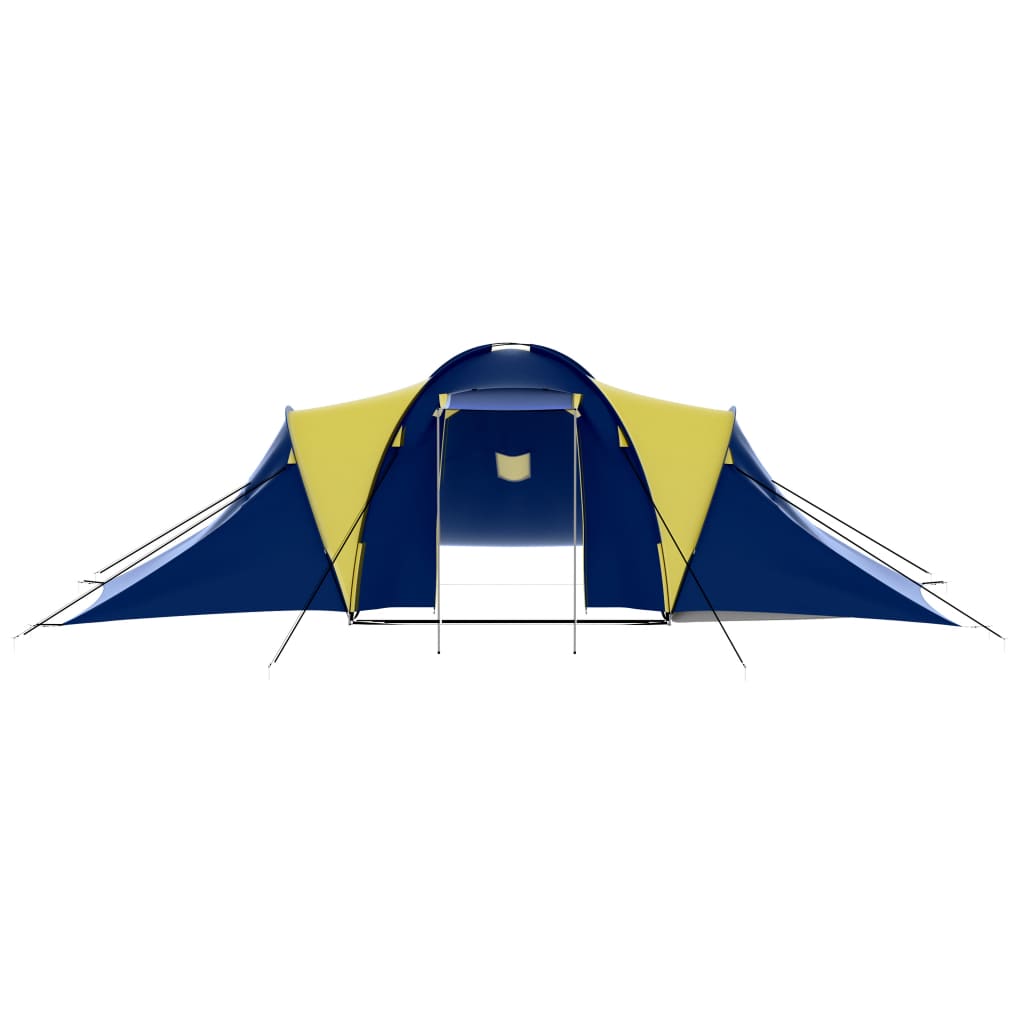 Campingzelt 9 Personen Stoff Blau/Gelb - Xcelerate Your Shopping - Place-X Shop
