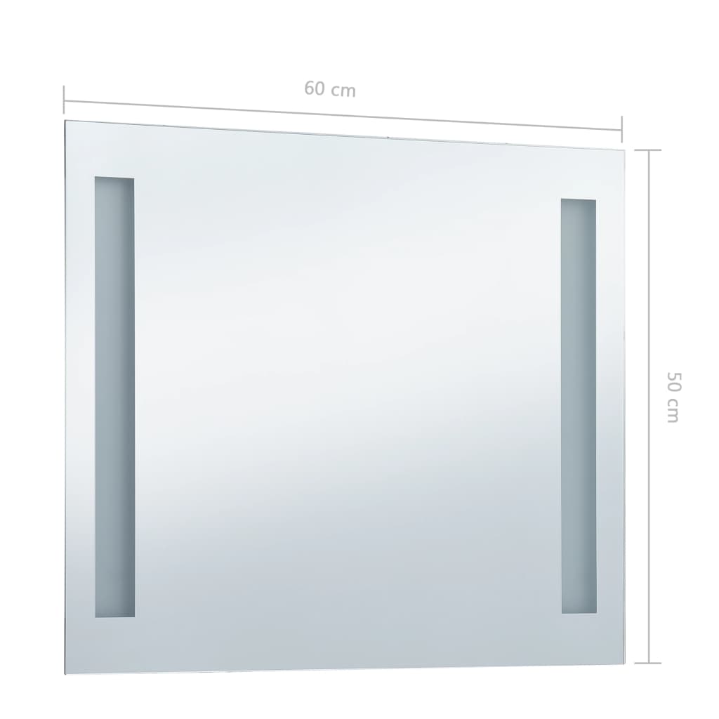 Badezimmer-Wandspiegel mit LED 60 x 50 cm - Xcelerate Your Shopping - Place-X Shop