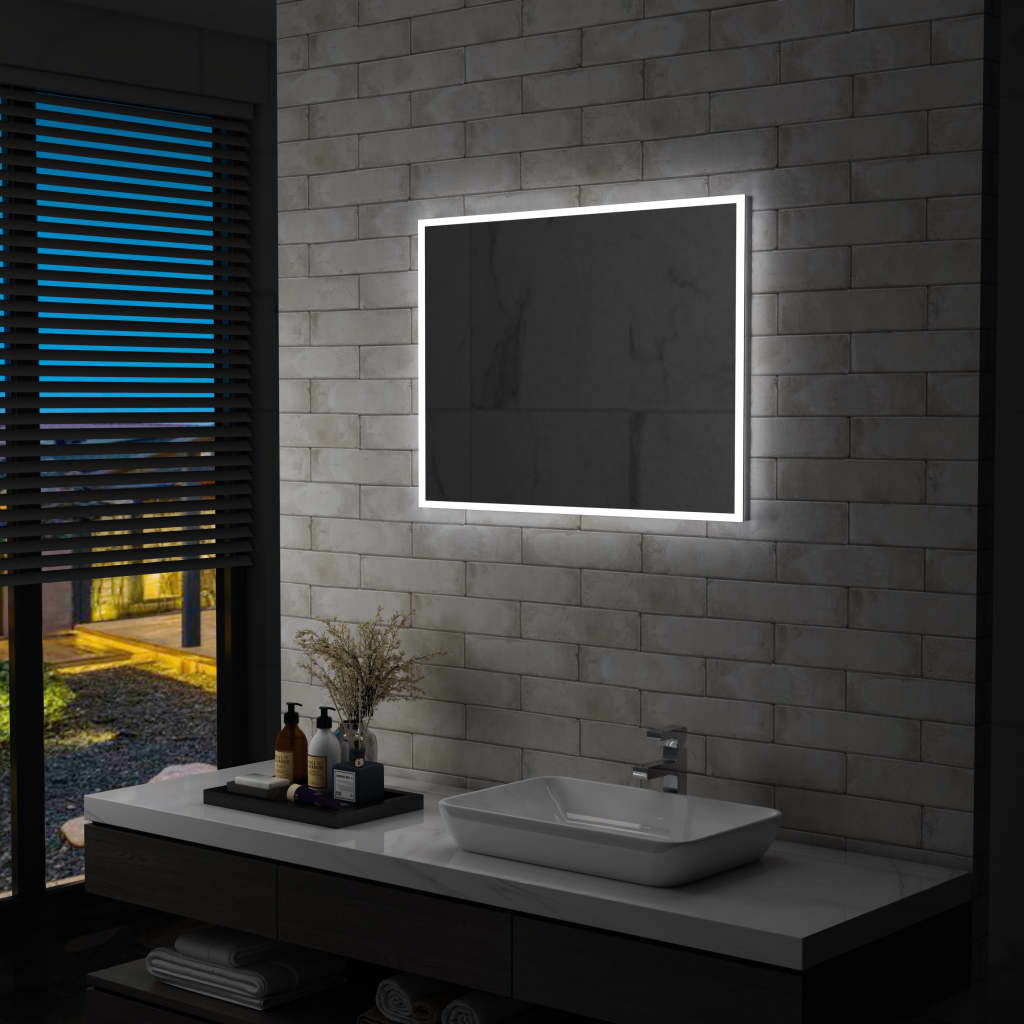 Badezimmer-Wandspiegel mit LED 80 x 60 cm - Xcelerate Your Shopping - Place-X Shop