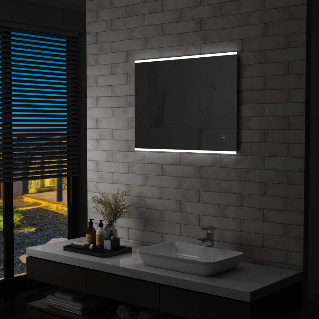 Badezimmer-Wandspiegel mit LED und Touch-Sensor 80 x 60 cm - Xcelerate Your Shopping - Place-X Shop