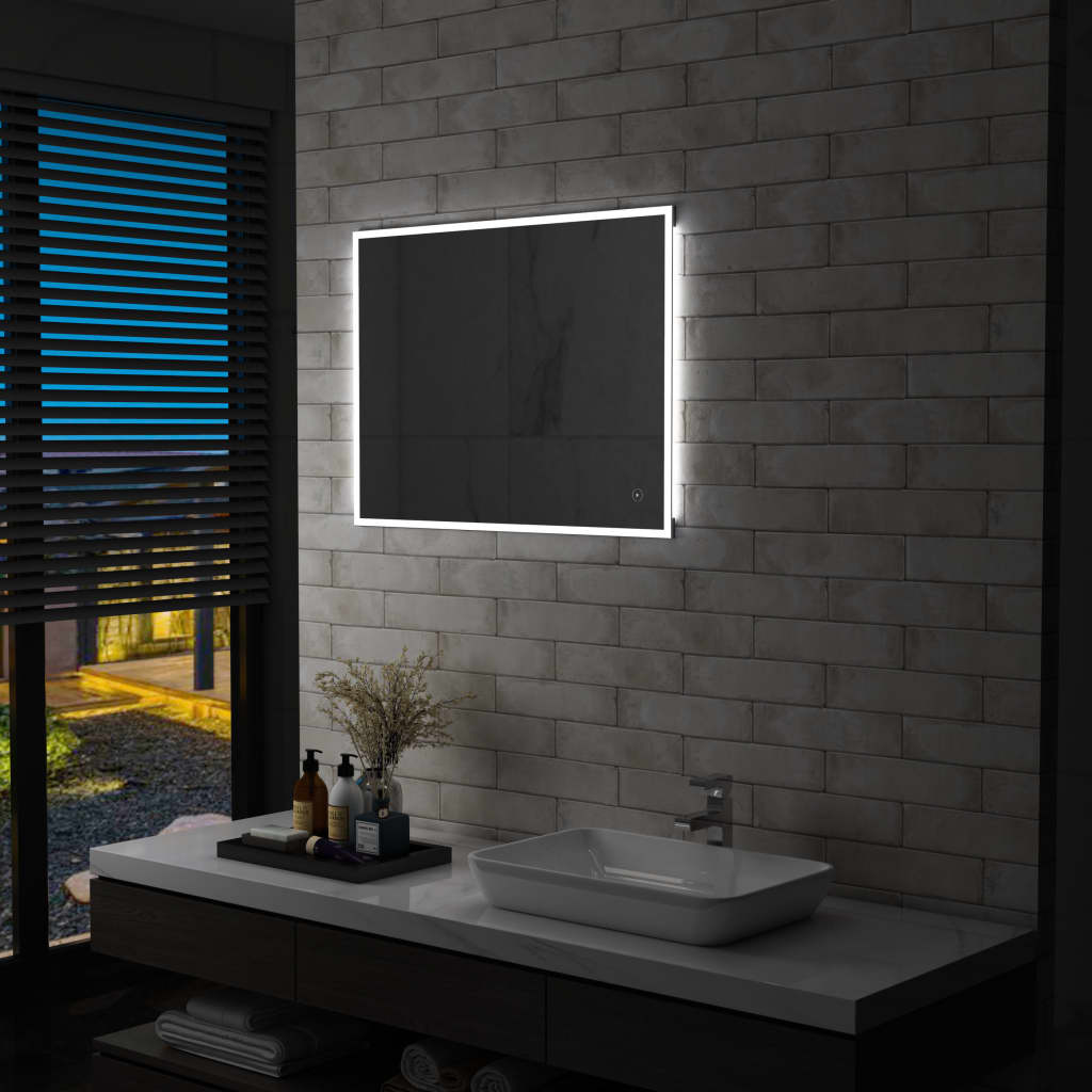 Badezimmer-Wandspiegel mit LED und Touch-Sensor 80 x 60 cm - Xcelerate Your Shopping - Place-X Shop