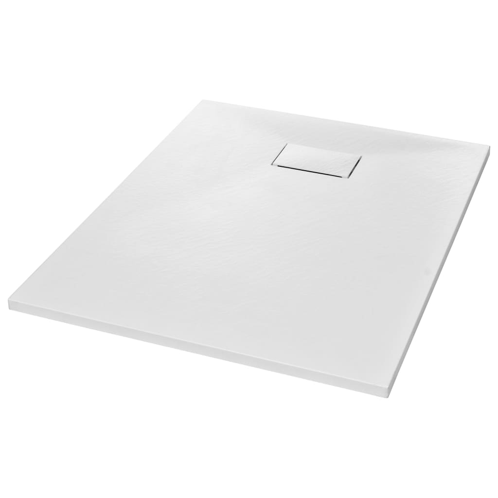 Duschwanne SMC Weiß 100×80 cm
