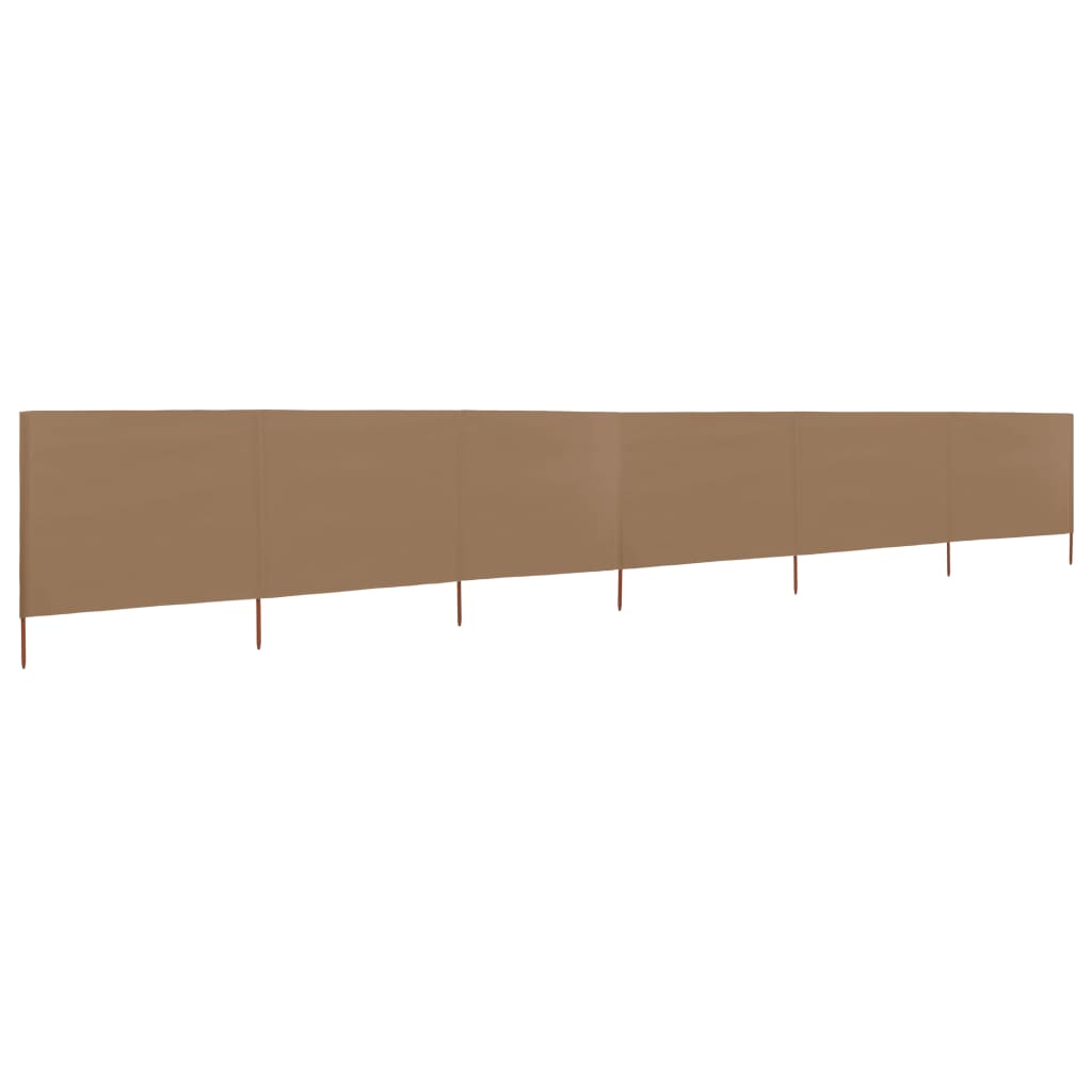 6-teiliges Windschutzgewebe 800 x 120 cm Taupe - Xcelerate Your Shopping - Place-X Shop