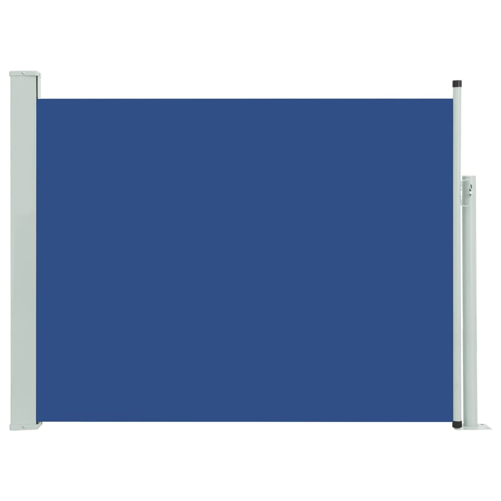Ausziehbare Seitenmarkise 140×500 cm Blau