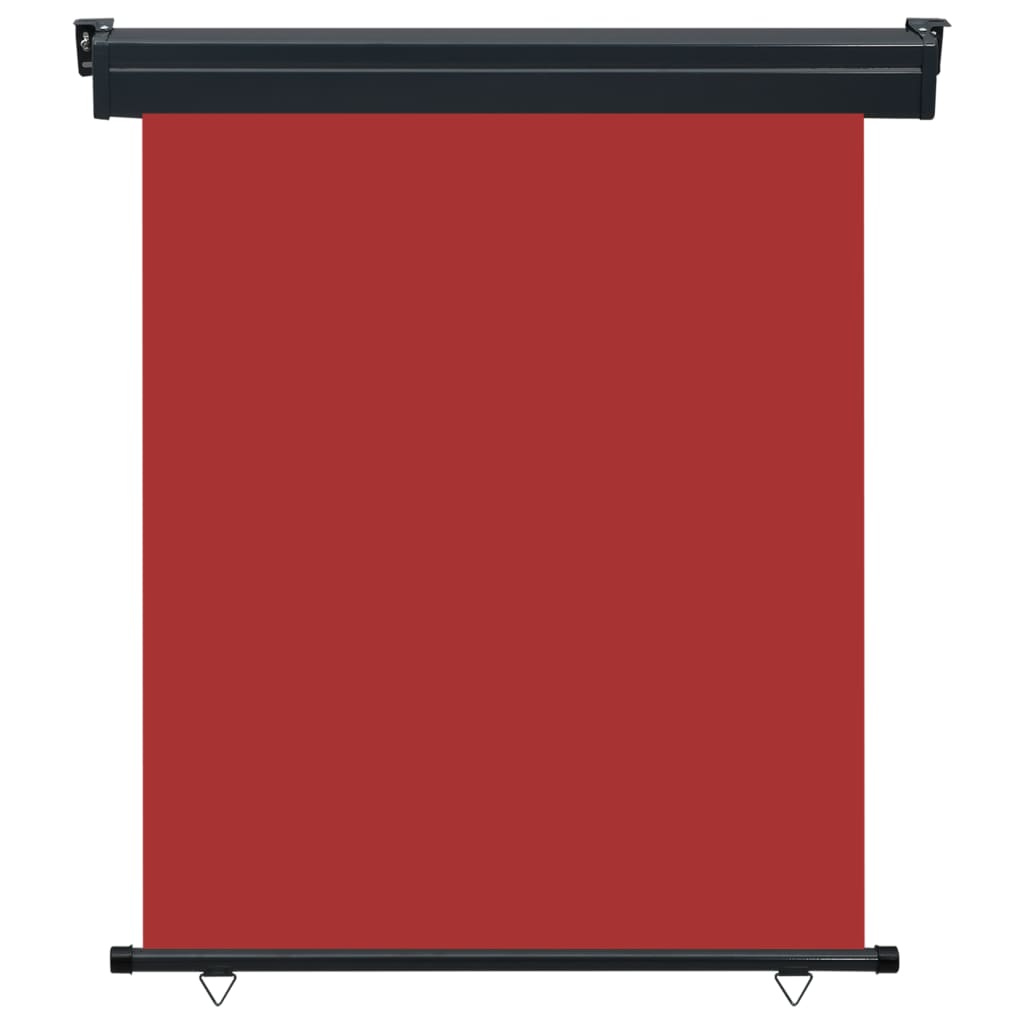 Balkon-Seitenmarkise 140 × 250 cm Rot