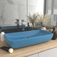 Luxus-Waschbecken Rechteckig Matt Hellblau 71x38 cm Keramik - Xcelerate Your Shopping - Place-X Shop